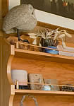 Shelf with art